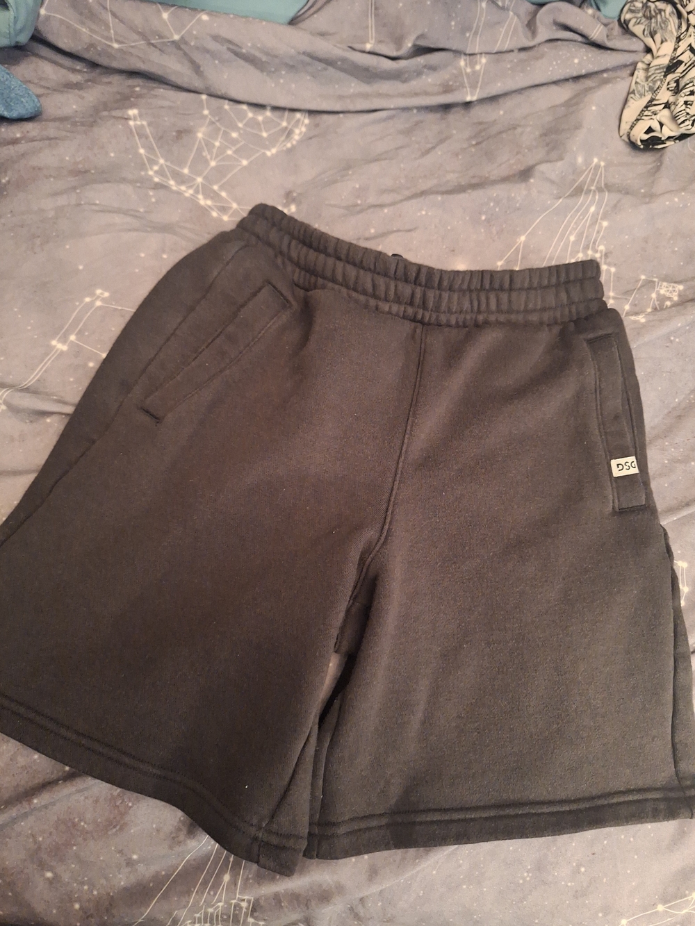 DSG Mens Black Pull-On Athletic Shorts